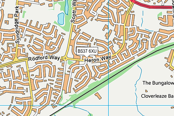 BS37 6XU map - OS VectorMap District (Ordnance Survey)