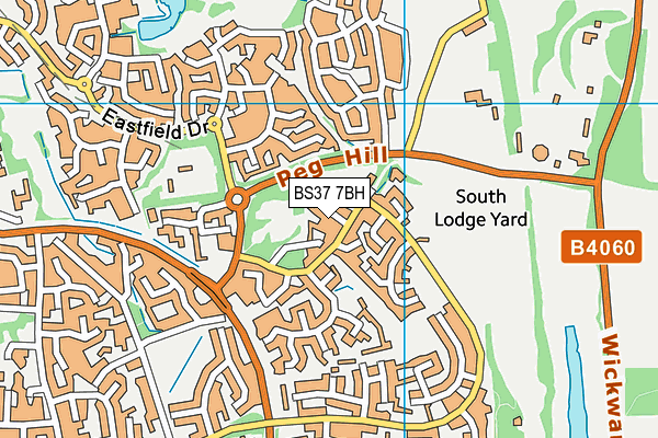 BS37 7BH map - OS VectorMap District (Ordnance Survey)