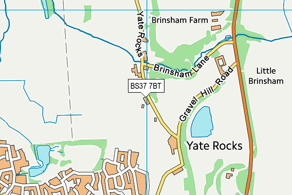 BS37 7BT map - OS VectorMap District (Ordnance Survey)