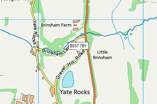 BS37 7BY map - OS VectorMap District (Ordnance Survey)