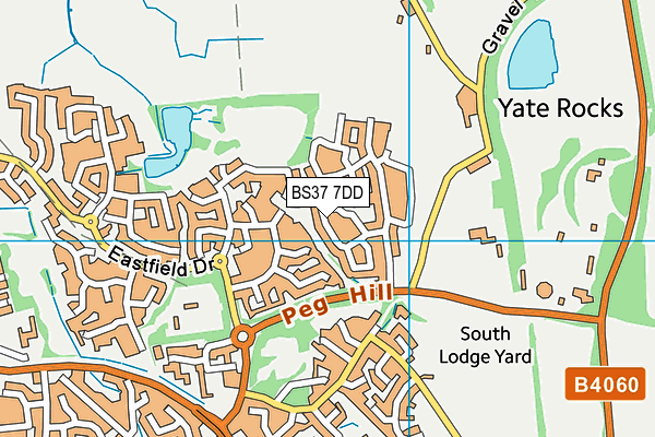 BS37 7DD map - OS VectorMap District (Ordnance Survey)