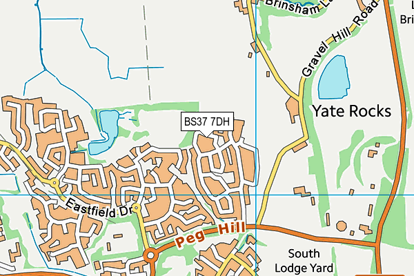 BS37 7DH map - OS VectorMap District (Ordnance Survey)