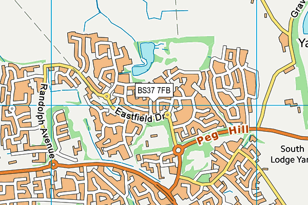 BS37 7FB map - OS VectorMap District (Ordnance Survey)