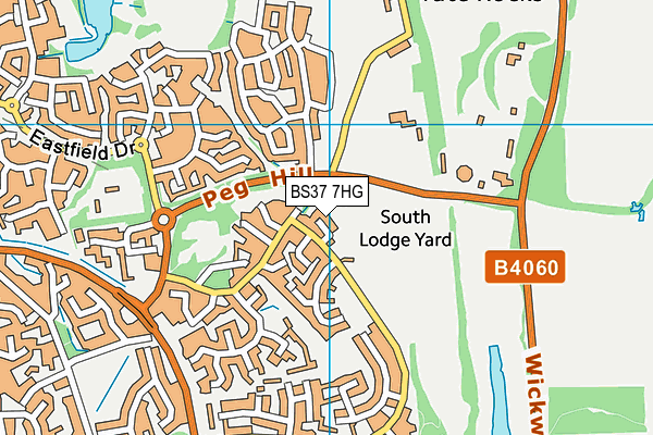 BS37 7HG map - OS VectorMap District (Ordnance Survey)