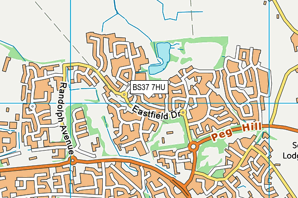 BS37 7HU map - OS VectorMap District (Ordnance Survey)