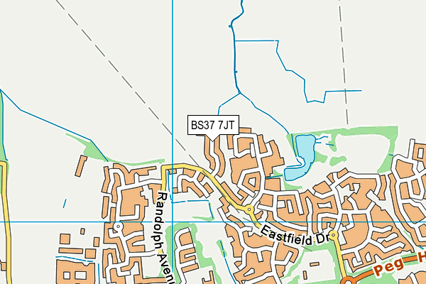 BS37 7JT map - OS VectorMap District (Ordnance Survey)
