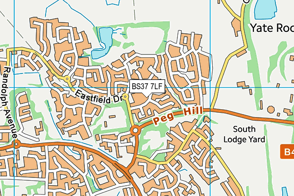 BS37 7LF map - OS VectorMap District (Ordnance Survey)