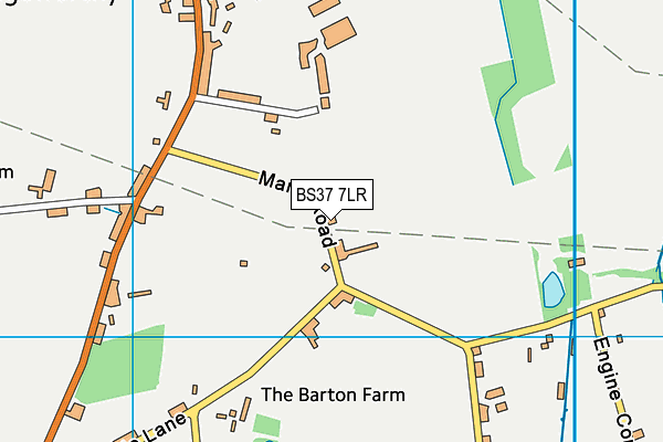 BS37 7LR map - OS VectorMap District (Ordnance Survey)