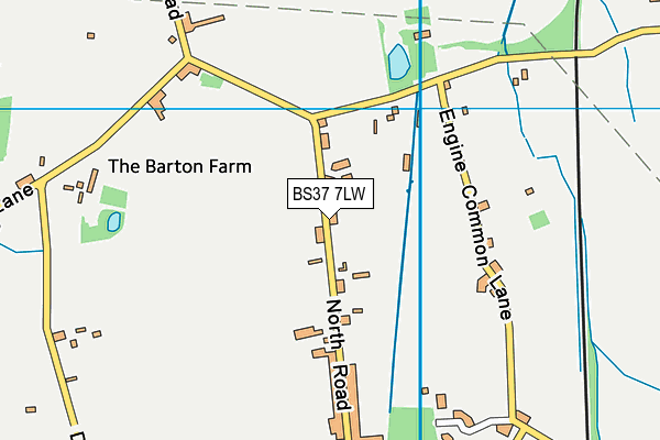 BS37 7LW map - OS VectorMap District (Ordnance Survey)