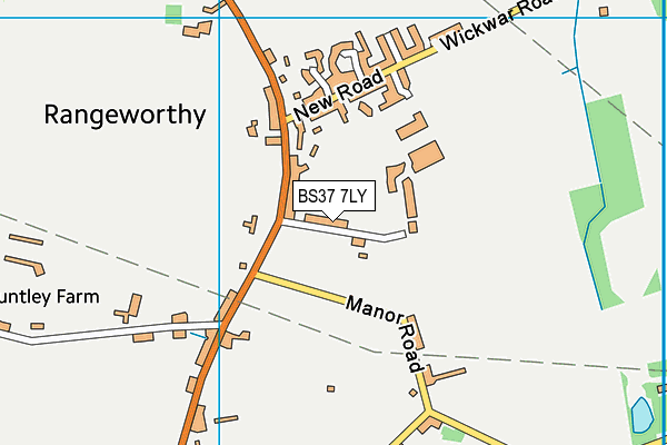 BS37 7LY map - OS VectorMap District (Ordnance Survey)