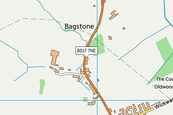 BS37 7NE map - OS VectorMap District (Ordnance Survey)