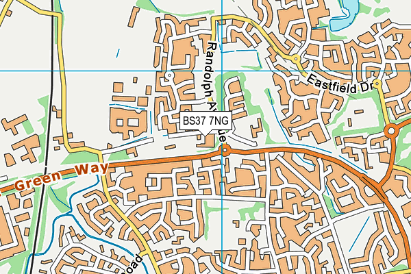 BS37 7NG map - OS VectorMap District (Ordnance Survey)