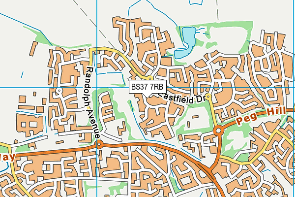 BS37 7RB map - OS VectorMap District (Ordnance Survey)