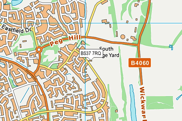 BS37 7RQ map - OS VectorMap District (Ordnance Survey)