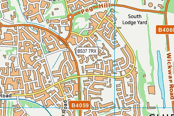 BS37 7RX map - OS VectorMap District (Ordnance Survey)