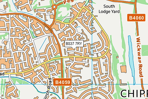 BS37 7RY map - OS VectorMap District (Ordnance Survey)