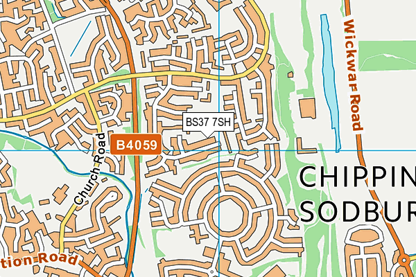 BS37 7SH map - OS VectorMap District (Ordnance Survey)