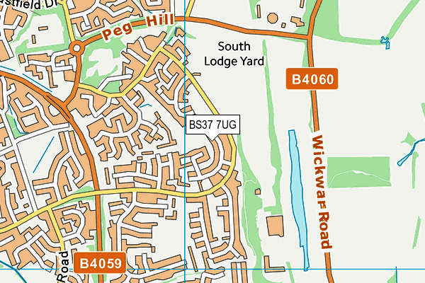 BS37 7UG map - OS VectorMap District (Ordnance Survey)