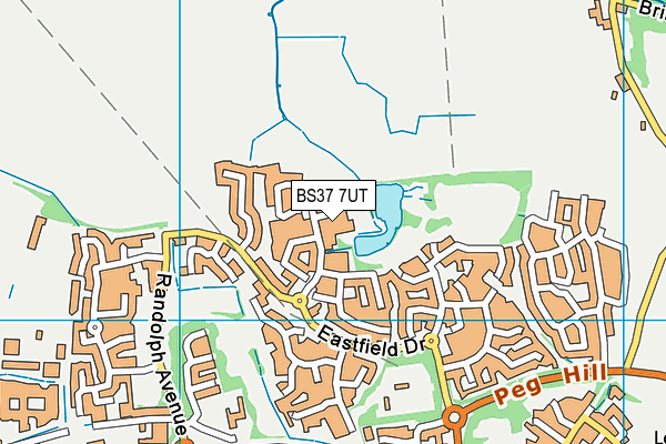 BS37 7UT map - OS VectorMap District (Ordnance Survey)
