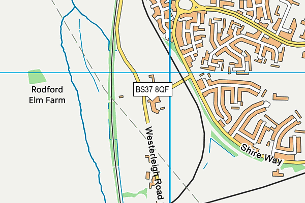 BS37 8QF map - OS VectorMap District (Ordnance Survey)