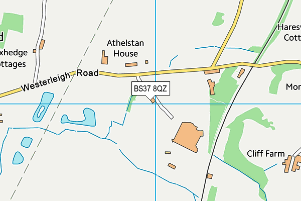 BS37 8QZ map - OS VectorMap District (Ordnance Survey)