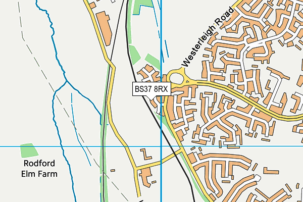 BS37 8RX map - OS VectorMap District (Ordnance Survey)
