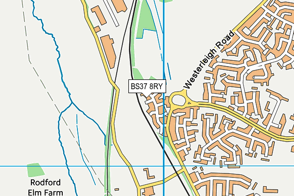 BS37 8RY map - OS VectorMap District (Ordnance Survey)