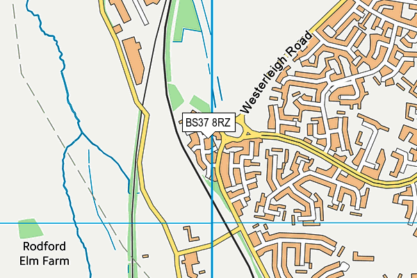 BS37 8RZ map - OS VectorMap District (Ordnance Survey)