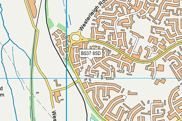 BS37 8SD map - OS VectorMap District (Ordnance Survey)
