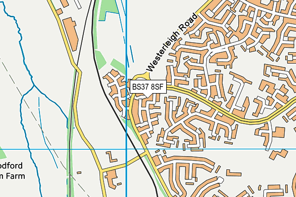 BS37 8SF map - OS VectorMap District (Ordnance Survey)