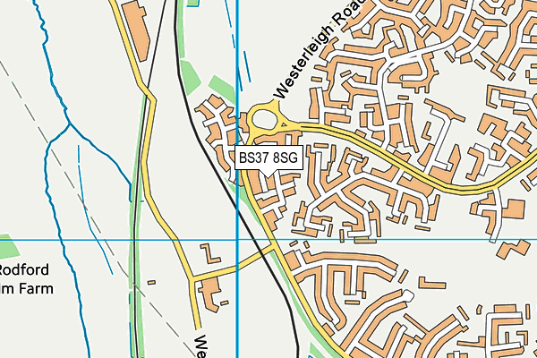 BS37 8SG map - OS VectorMap District (Ordnance Survey)