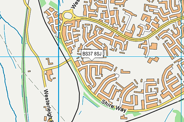 BS37 8SJ map - OS VectorMap District (Ordnance Survey)