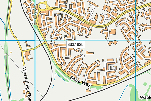BS37 8SL map - OS VectorMap District (Ordnance Survey)