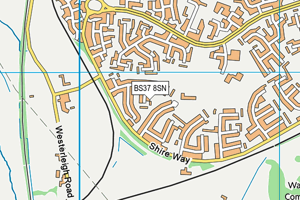 BS37 8SN map - OS VectorMap District (Ordnance Survey)