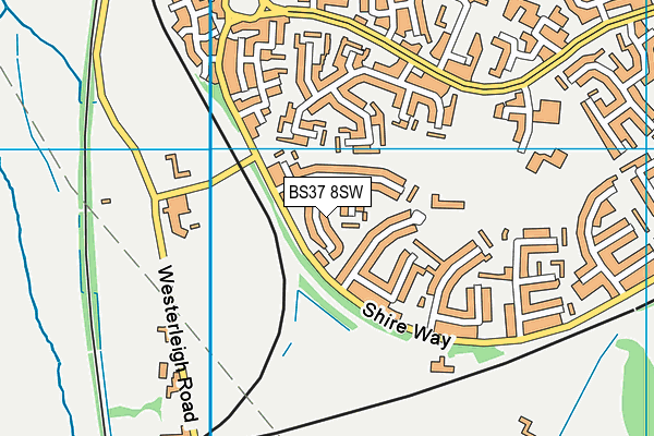 BS37 8SW map - OS VectorMap District (Ordnance Survey)