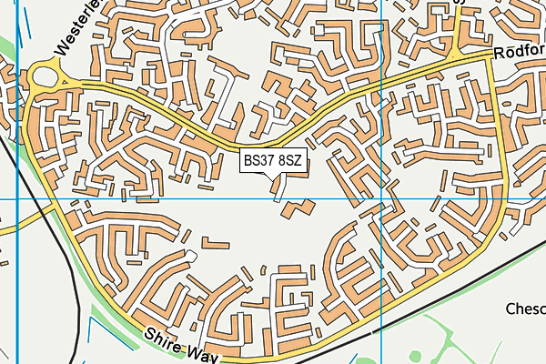 Abbotswood Primary School map (BS37 8SZ) - OS VectorMap District (Ordnance Survey)