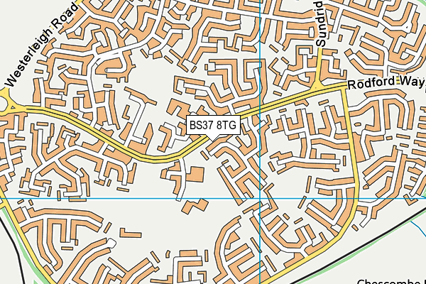 BS37 8TG map - OS VectorMap District (Ordnance Survey)