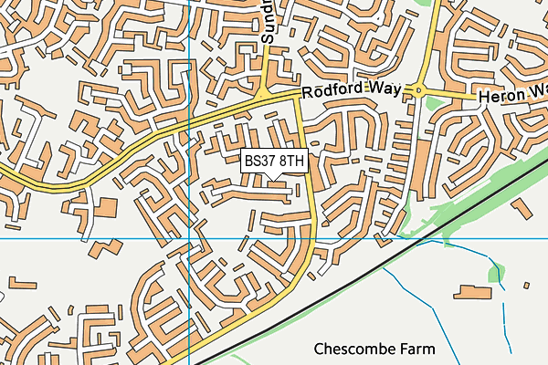 BS37 8TH map - OS VectorMap District (Ordnance Survey)