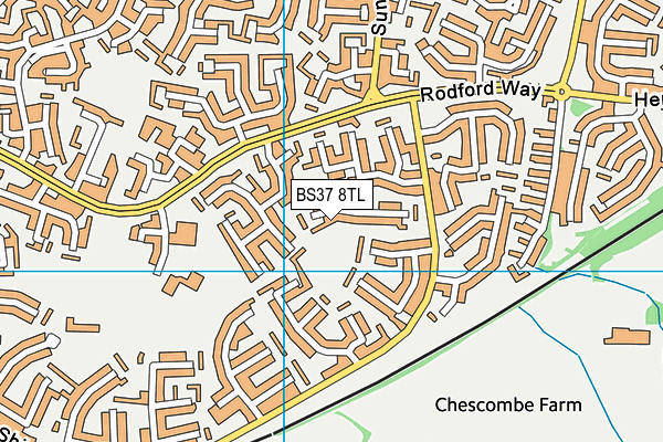 BS37 8TL map - OS VectorMap District (Ordnance Survey)