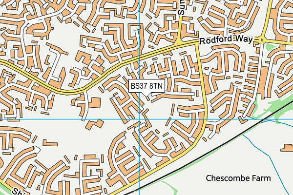 BS37 8TN map - OS VectorMap District (Ordnance Survey)
