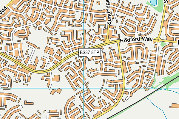 BS37 8TP map - OS VectorMap District (Ordnance Survey)