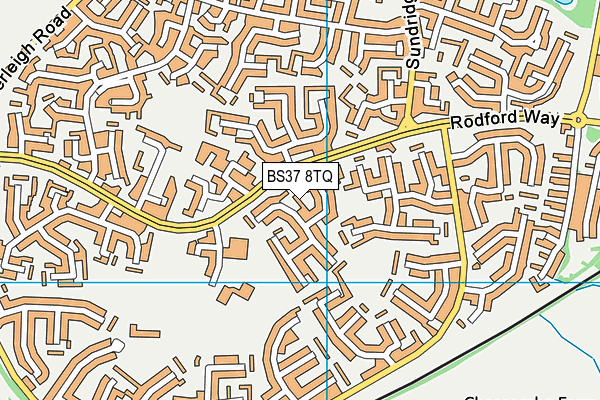 BS37 8TQ map - OS VectorMap District (Ordnance Survey)