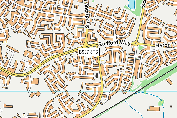 BS37 8TS map - OS VectorMap District (Ordnance Survey)
