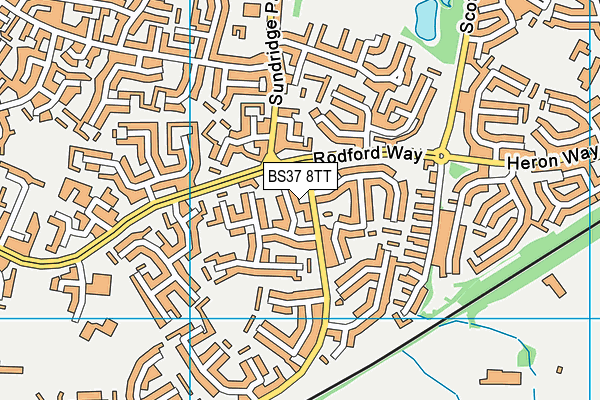 BS37 8TT map - OS VectorMap District (Ordnance Survey)