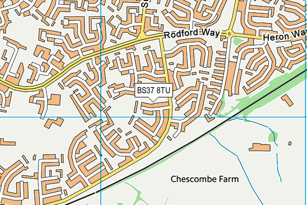 BS37 8TU map - OS VectorMap District (Ordnance Survey)