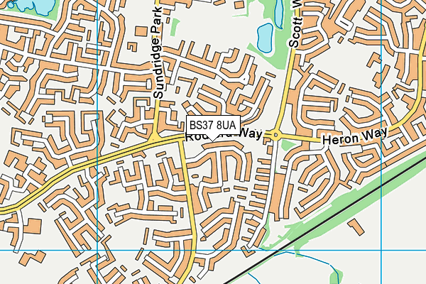 BS37 8UA map - OS VectorMap District (Ordnance Survey)
