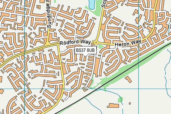 BS37 8UB map - OS VectorMap District (Ordnance Survey)