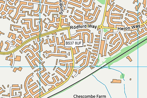BS37 8UF map - OS VectorMap District (Ordnance Survey)