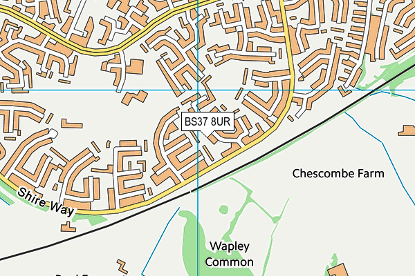 BS37 8UR map - OS VectorMap District (Ordnance Survey)