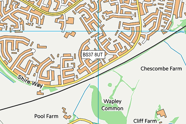 BS37 8UT map - OS VectorMap District (Ordnance Survey)